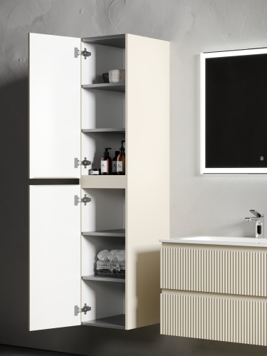 Шкаф-пенал Sancos SNOB R PSNR35CE 35х35х165 подвесной цвет бежевый - фото 2